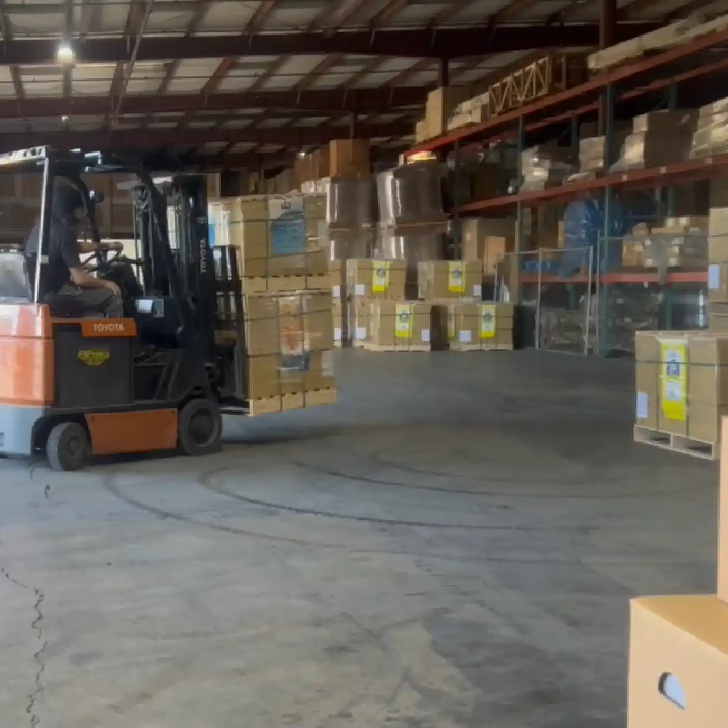 Vacaville, CA warehouse inventory